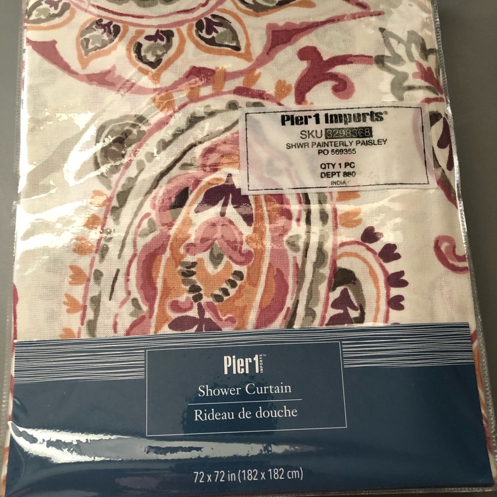 Pier 1 Imports Paisley Shower Curtain